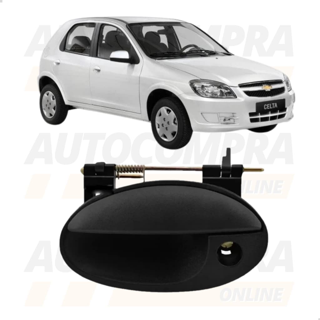 Maçaneta Externa Porta Dianteira Lado Esquerdo GM Chevrolet Celta 2000 a 2015