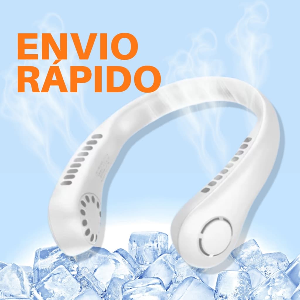 Mini Ventilador de Pescoço Portátil Flexível Recarregável USB Ventiladores Pendurados