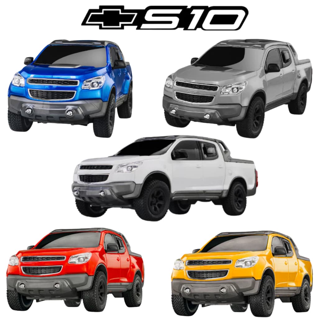 Caminhonete Pick-up S10 Rally Original Roma Brinquedos De Menino - Carrinho Miniatura