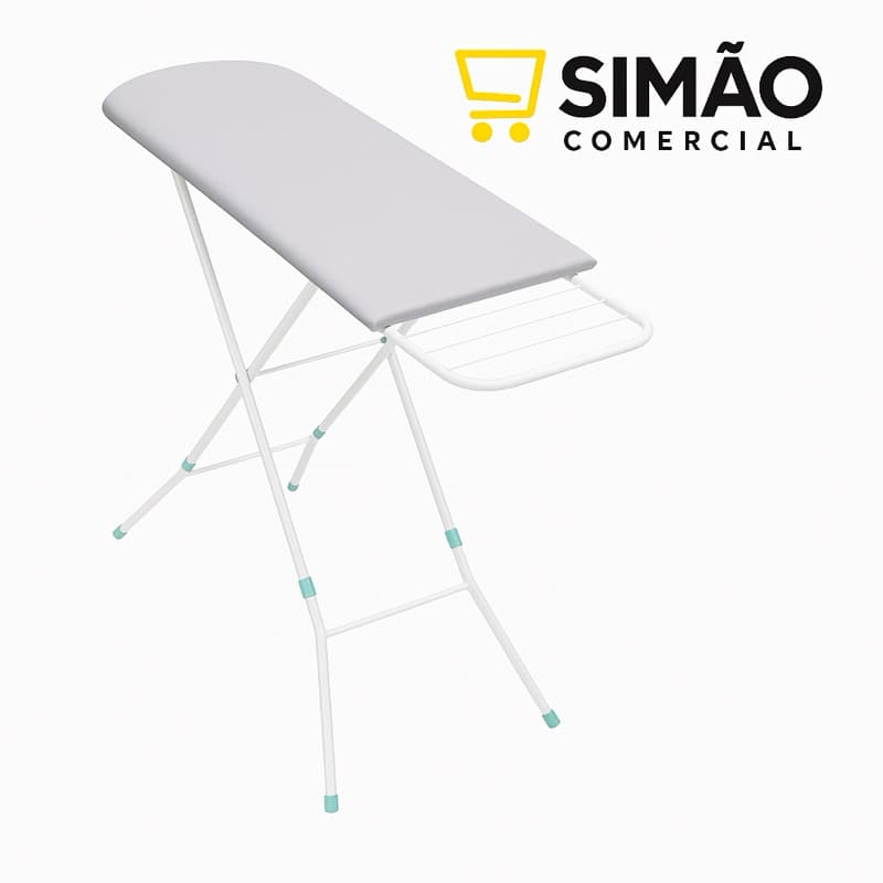 Tábua De Passar Roupa Reforçada Pés Dobráveis Com Forro Térmica