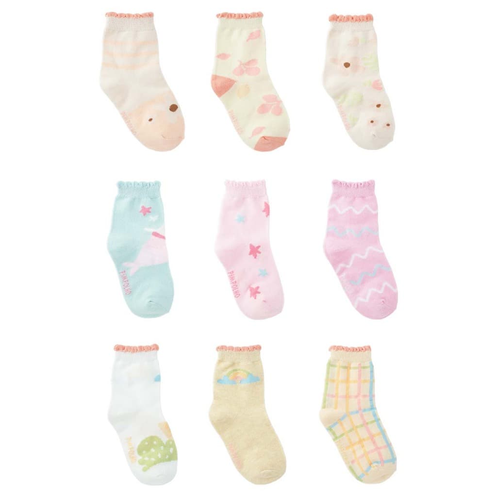 Kit 03 Pares de Meias Infantil Feminina Tam 26 a 30 Algodão PIMPOLHO Confortável Idade 3,5 a 06 anos