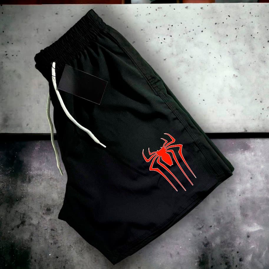 Short Bermuda Mauricinho Masculino Esportiva Tactel Academia Corrida Skate Estilosa e Confortável ARANHA01