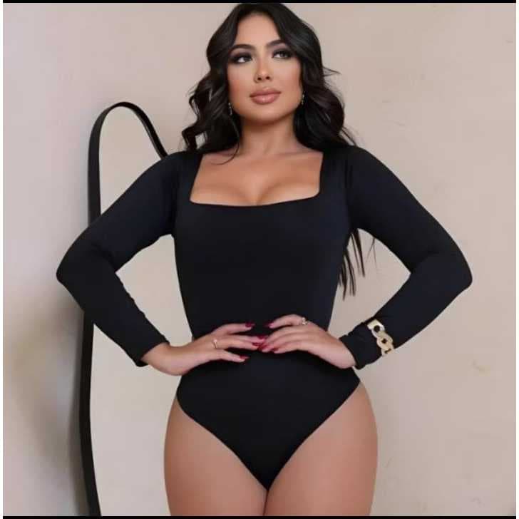 BODY  BORI FEMININO QUADRADO MANGA LONGA