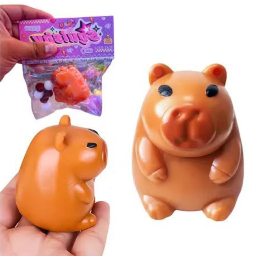 Taba Squishy Pata Gatinho Capivara Brinquedo Fidget Antiestresse Macio e Divertido