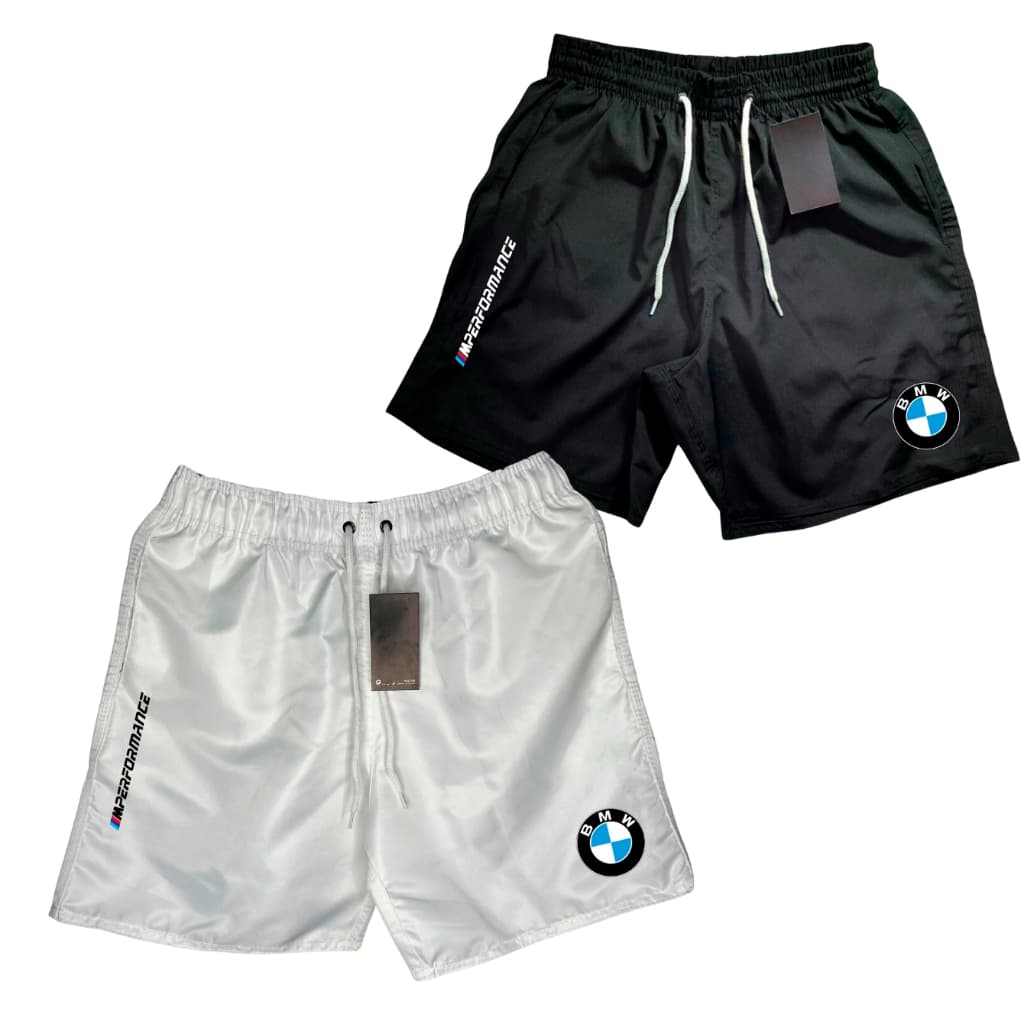 Kit 2 Bermudas Mauricinho Tactel Basquete Skate Corrida - BMW- EcommerceLola2