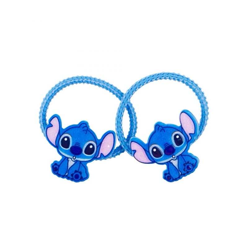 Jogo 2 Elástico Cabelo Azul Stitch - Disney