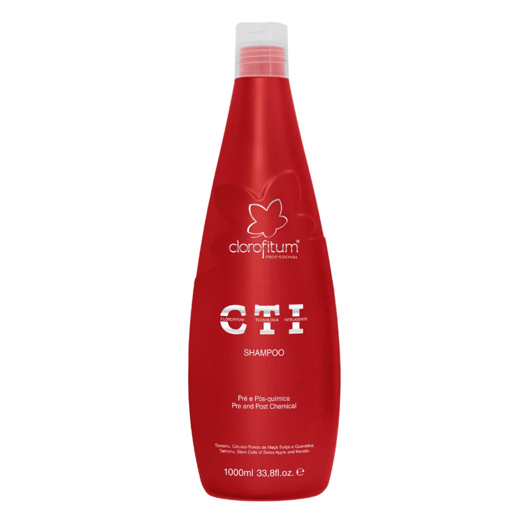 Shampoo CTI Pré e Pós Química 1 litro Clorofitum