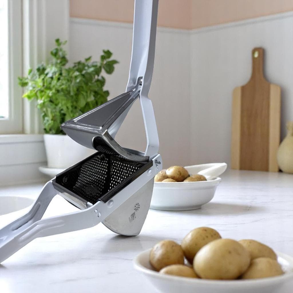 Espremedor de Batatas e Amassador Triangular Legumes Inox Grande Viel