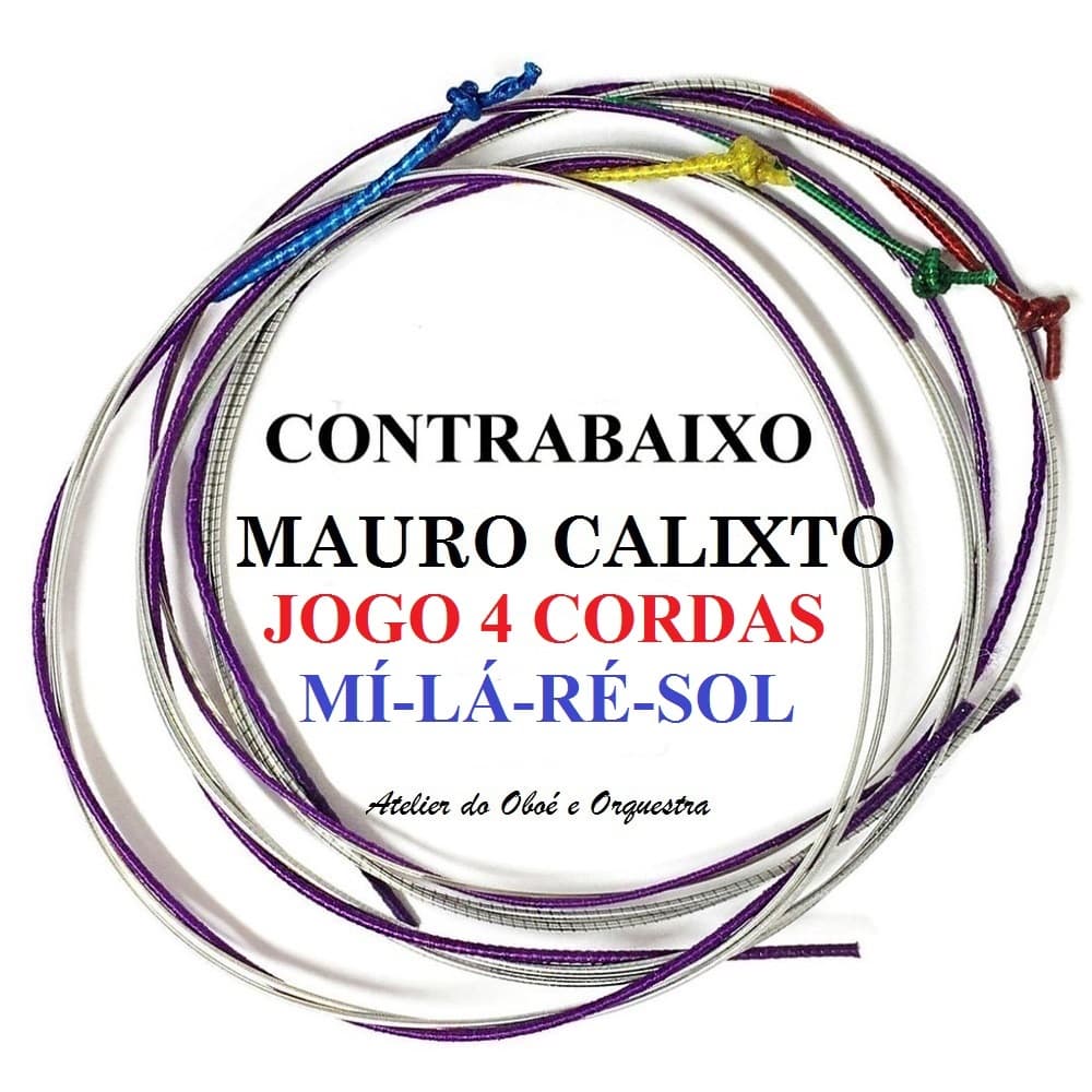 Encordoamento Para Contra Baixo Acústico 3/4 Mauro Calixto