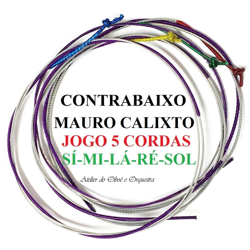 Encordoamento Contra Baixo Acústico 5 Cordas Mauro Calixto