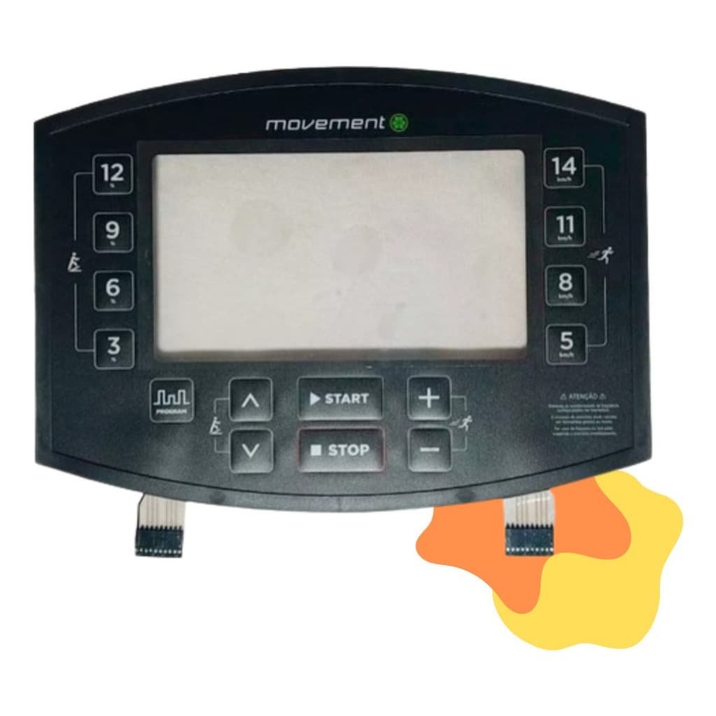 Membrana C/fixador Painel Esteira Movement Tft9 Rt250/350 G2