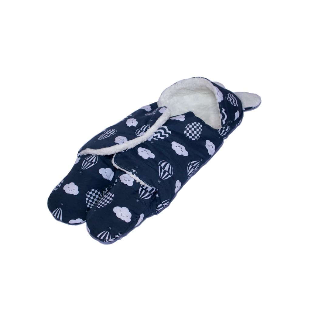 Saco de Dormir Bebe Ursinho com Sherpa Inverno Enrolar Bebe para Menino e Menina Varias Estampas
