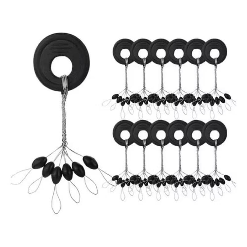 Kit Stopper Pesca (stop) borrrachinha Linha Trava Chumbo
