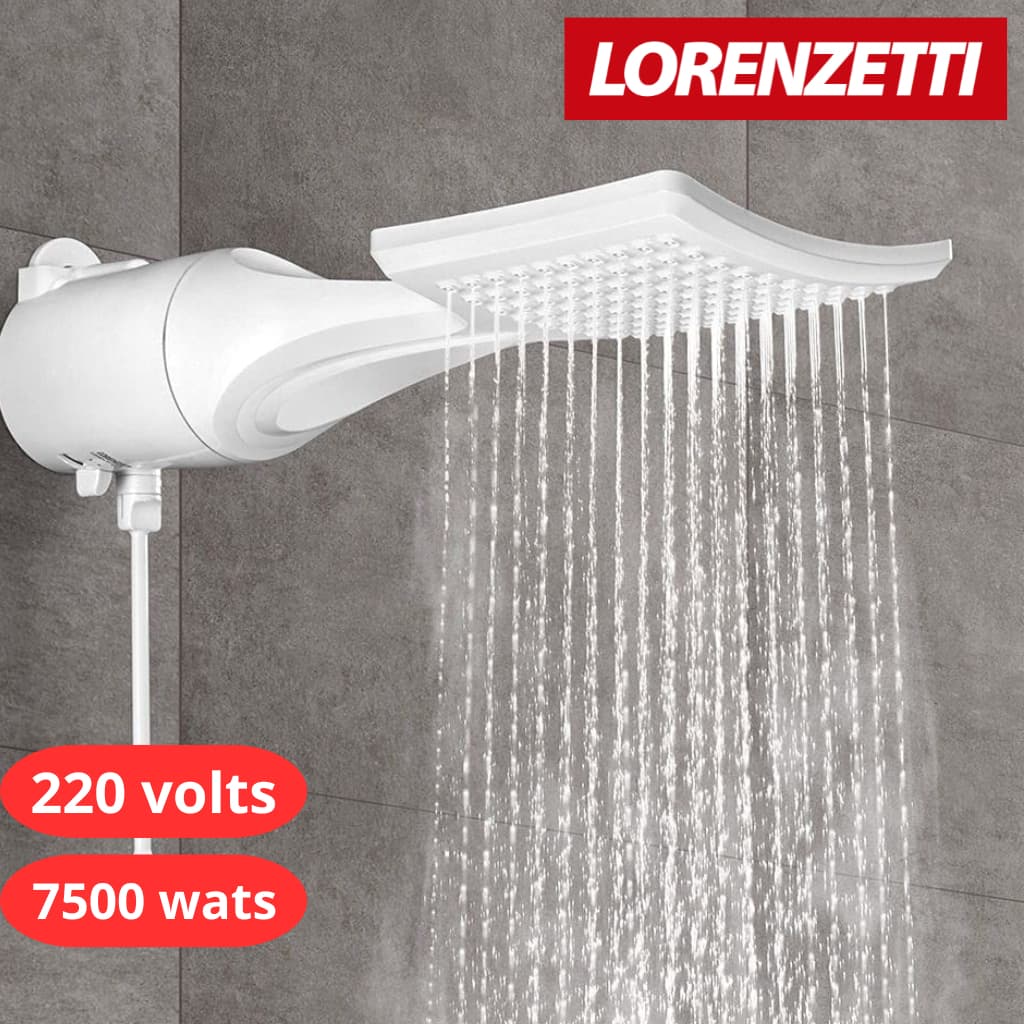 Chuveiro Ducha Eletrônica Loren Shower Ultra Lorenzetti 220v 7500 W Branco