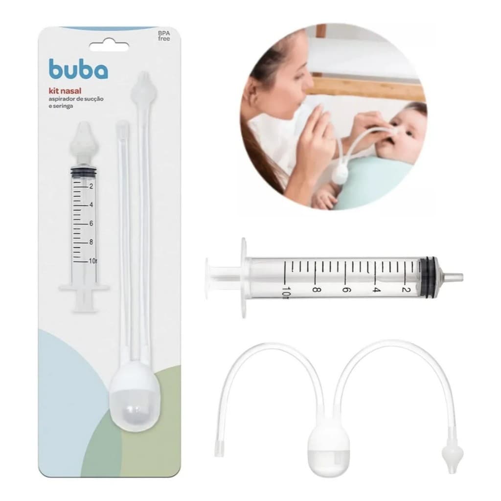 Aspirador Nasal Bebe C/ Seringa Lavagem Higiênico Buba Adicionar aos favoritos
