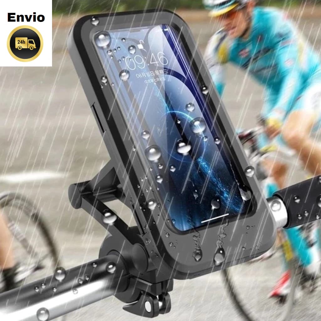 Promoção Suporte de Celular à Prova D'água para Guidão de Bike e Moto  com Rotação 360°, Tela Sensível ao Toque.