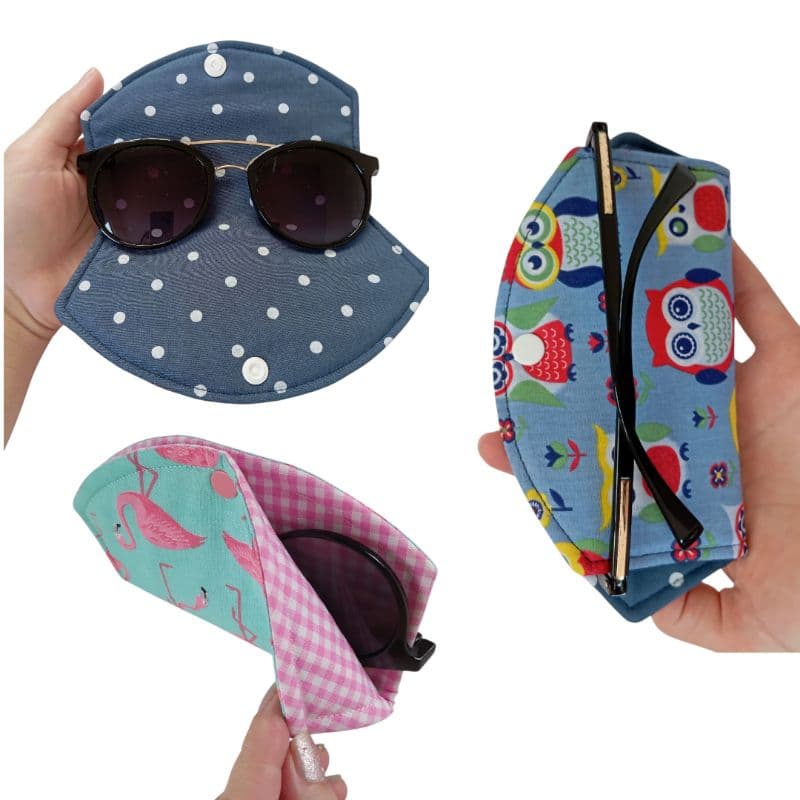 Protetor para óculos em tecido porta óculos proteção para as lentes dos seus óculos
