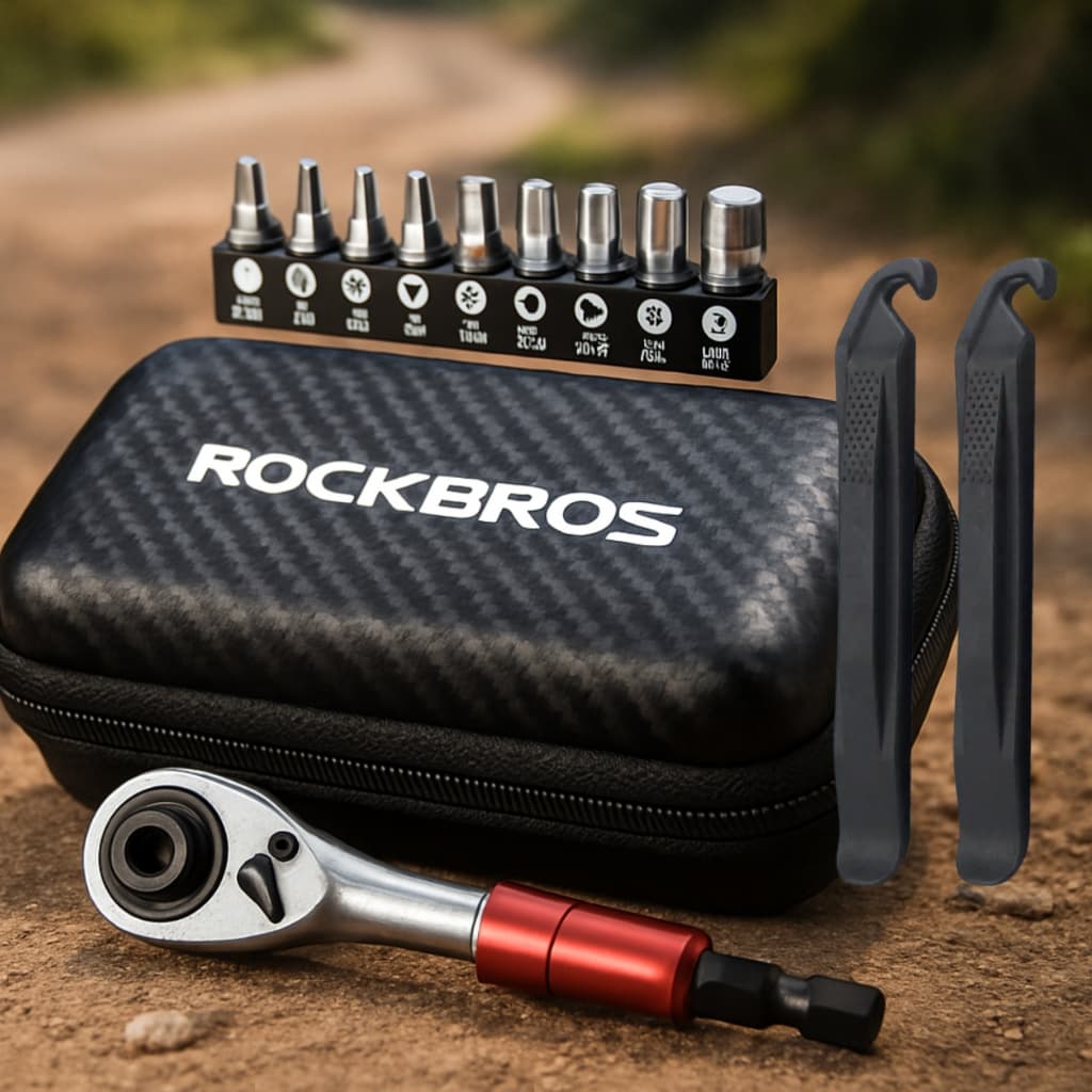 Kit Ferramentas Bicicleta Completo C/ Maleta Chave Catraca Portátil Reparo Manutenção Bike MTB Speed