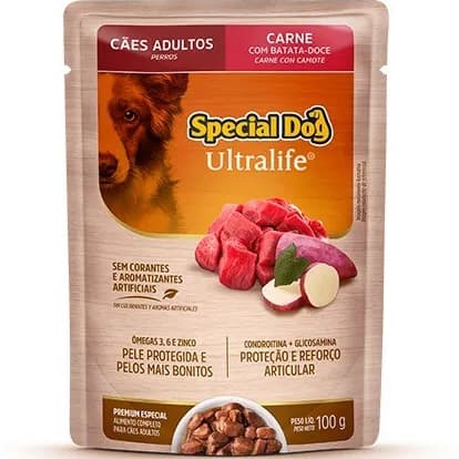 SACHÊ SPECIAL DOG CÃES ADULTOS CARNE 100G