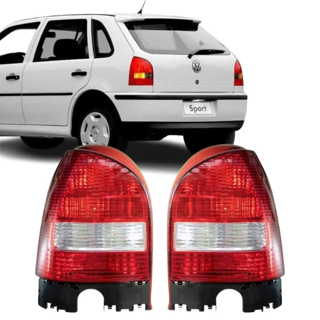Par Lanterna Traseira Gol G3 1999 2000 2001 A 2005 Bicolor