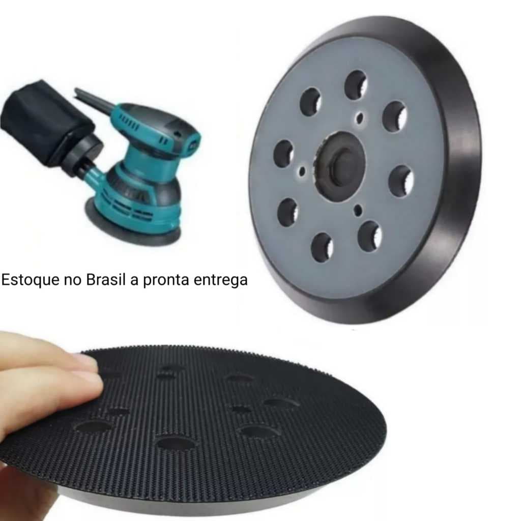 Disco com Velcro para lixadeira Makita– Fixa Lixa Rápido Forte  e Durável