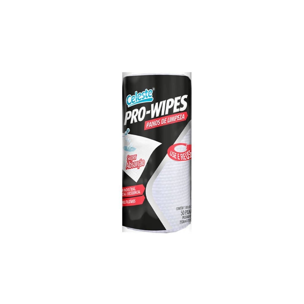 Pano Multiuso Bobina Com 88 Panos Pro-wipes Branco