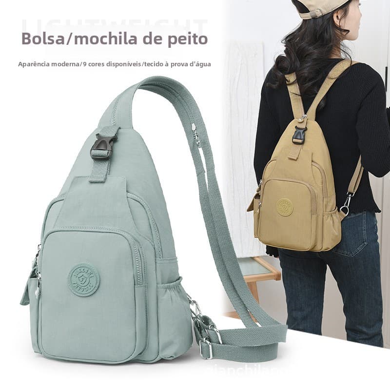 Xaviera bolsa Pochete feminina vira mochila bolsa unissex Nylon impermeável XV-2410