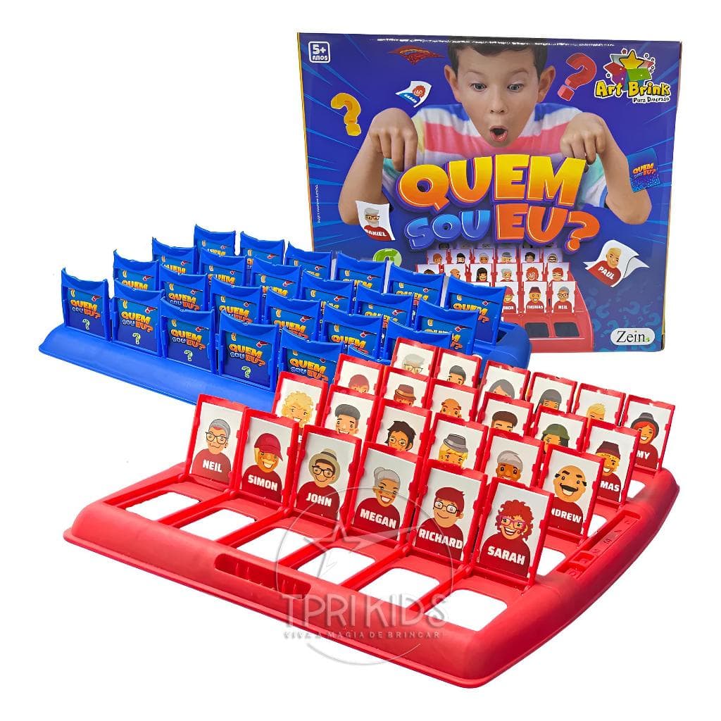 Quem Sou Eu Jogo Original Brinquedo Infantil Tabuleiro Educativo Adivinhe Personagem Raciocínio 6+
