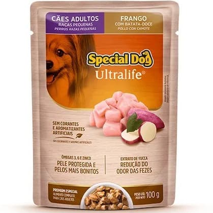 SACHÊ SPECIAL DOG CÃES ADULTOS RAÇAS PEQUENAS FRANGO 100G