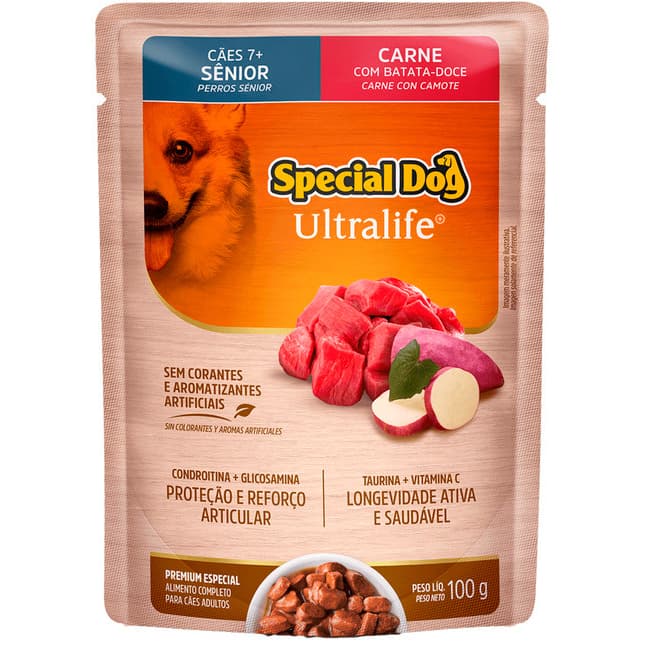 SACHÊ SPECIAL DOG SENIOR CARNE 100G