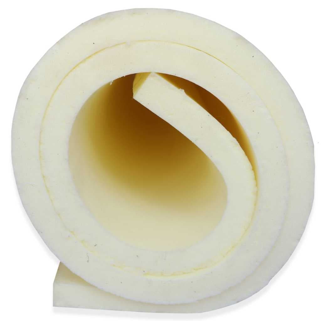 Espuma D33 190cm x 50cm e 3cm de espessura Sob Medida Amarelo para Almofadas de cadeira