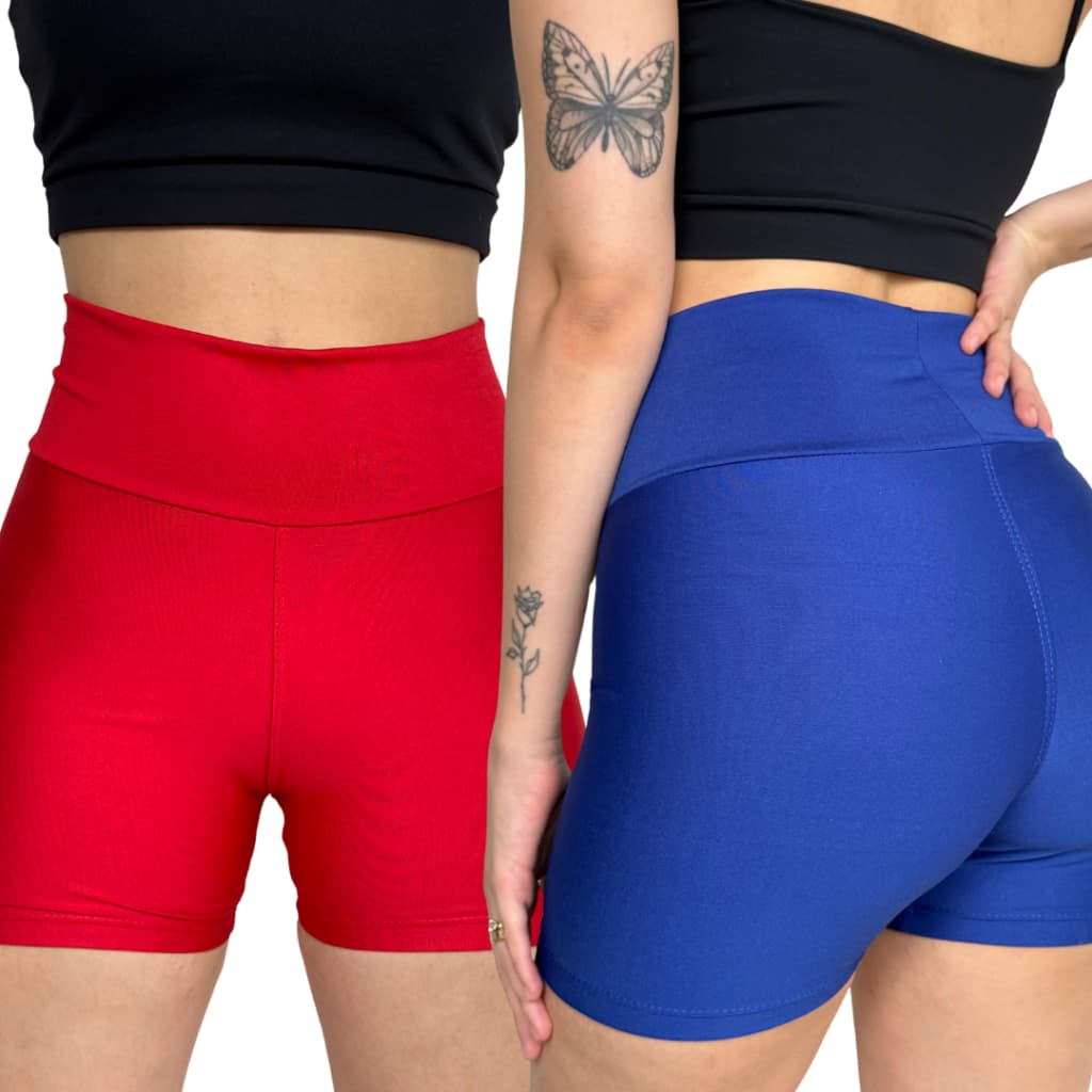 Kit 2 shorts curtos academia treino zero transparencia