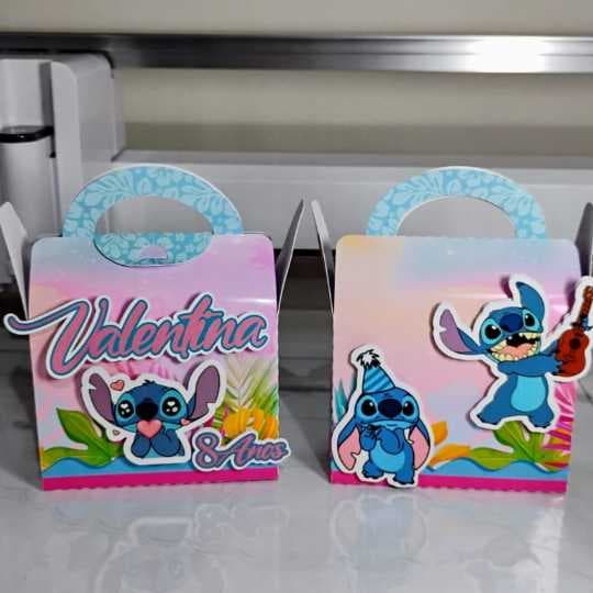 Maleta personalizada + Aplique 3D duplo frente e verso, Maleta Stitch, FAZEMOS QUALQUER TEMA