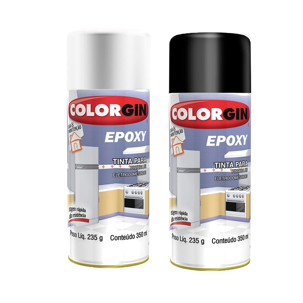 Spray Para Fogão Microondas Geladeiras Colorgin Epoxy Spray - Escolha A Sua Cor!