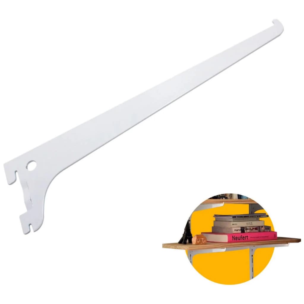 Kit Suporte Para Trilho 30cm Cremalheira Para Prateleiras 20cm 25cm ou 30cm