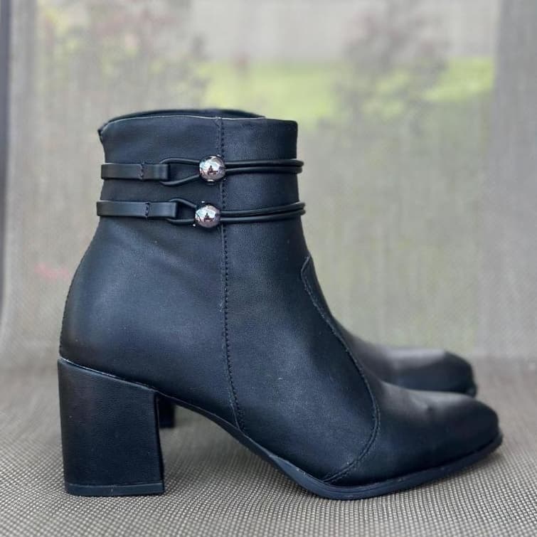 Bota feminina cano baixo salto bloco inverno confortavel estilosa promocao envio imediato