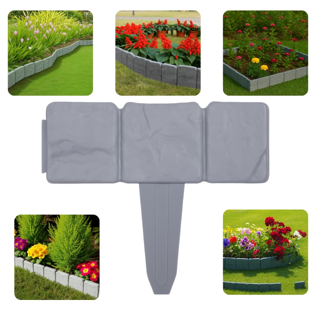 10 Cercas Para Jardim De Gramado De Plástico Com Bordas
