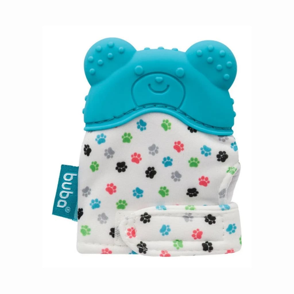 Mordedor Luvinha Silicone com Textura Azul Rosa Urso Buba