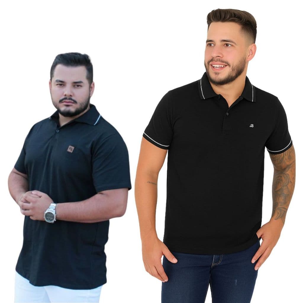 Camiseta Polo Masculino Mauricinho Básica Diversas Cores e Tamanhos