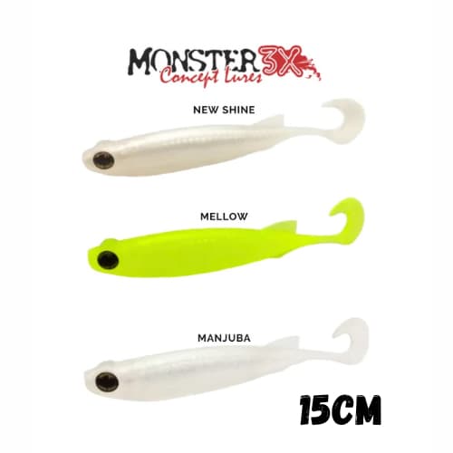 Isca Artificial Monster 3x E-shad 15cm 2un