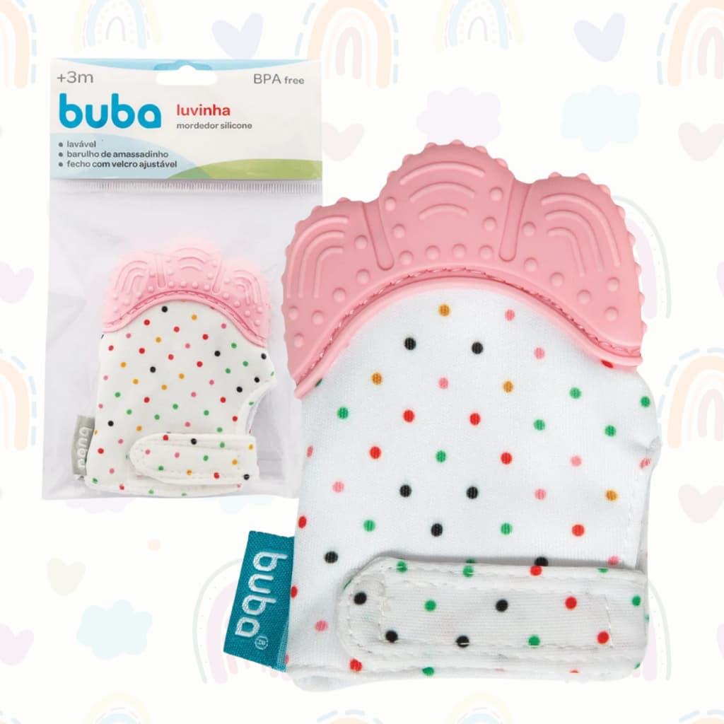 Mordedor Luvinha Recem Nascido De Silicone Buba Entrega Rápida