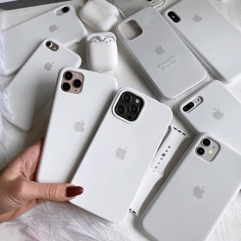 Capinha Capa de Silicone Aveludada Cor PRETO BRANCO Para IPhone / 6 6s 8 Plus 7 Plus XR XS Max 11 Pro Max 12 Pro 12 Pro