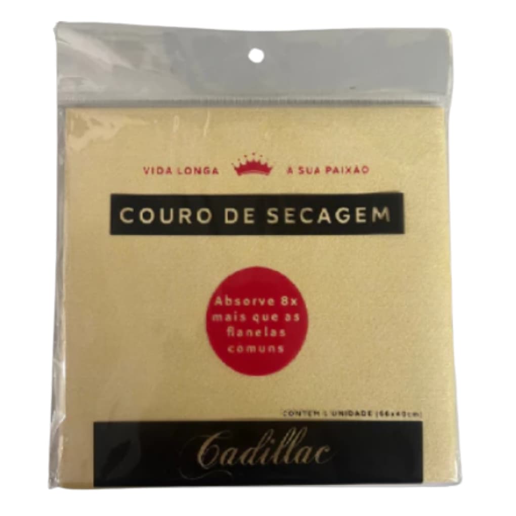 Flanela Couro De Secagem Para Carro 66x40cm Cadillac