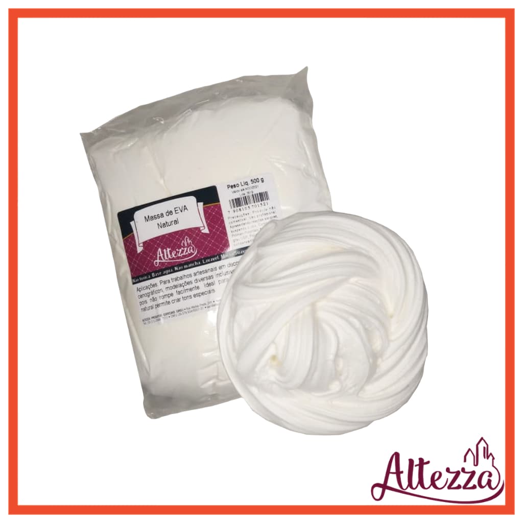 Massa de EVA 500g Natural Altezza Massinha de Modelar Para Artesanato