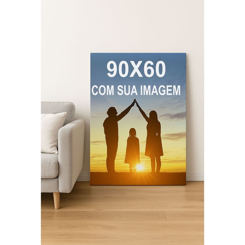 quadro personalizado foto grande SUA IMAGEM AQUI foto familia aniversário casamento pet datas especiais
