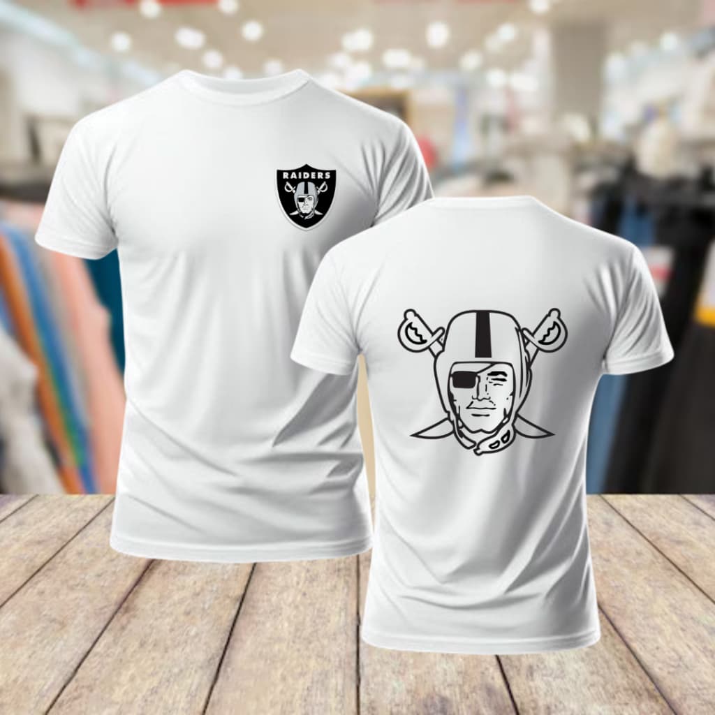 Camisa Camiseta Blusa Streetwear Masculina Feminina Algodao NFL Futebol Americano Raiders