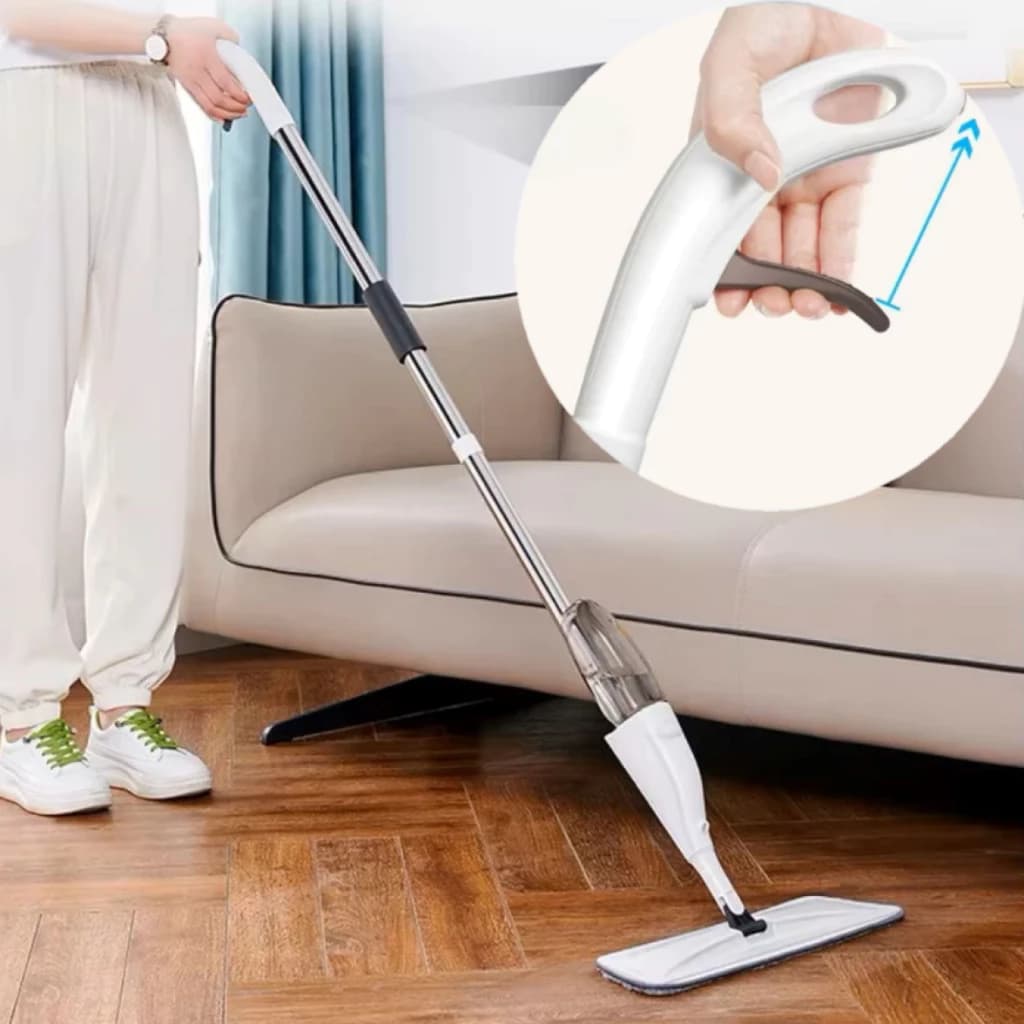 Mop Spray Com Reservatório Dispenser Vassoura Esfregão Mágico Sortido Limpeza