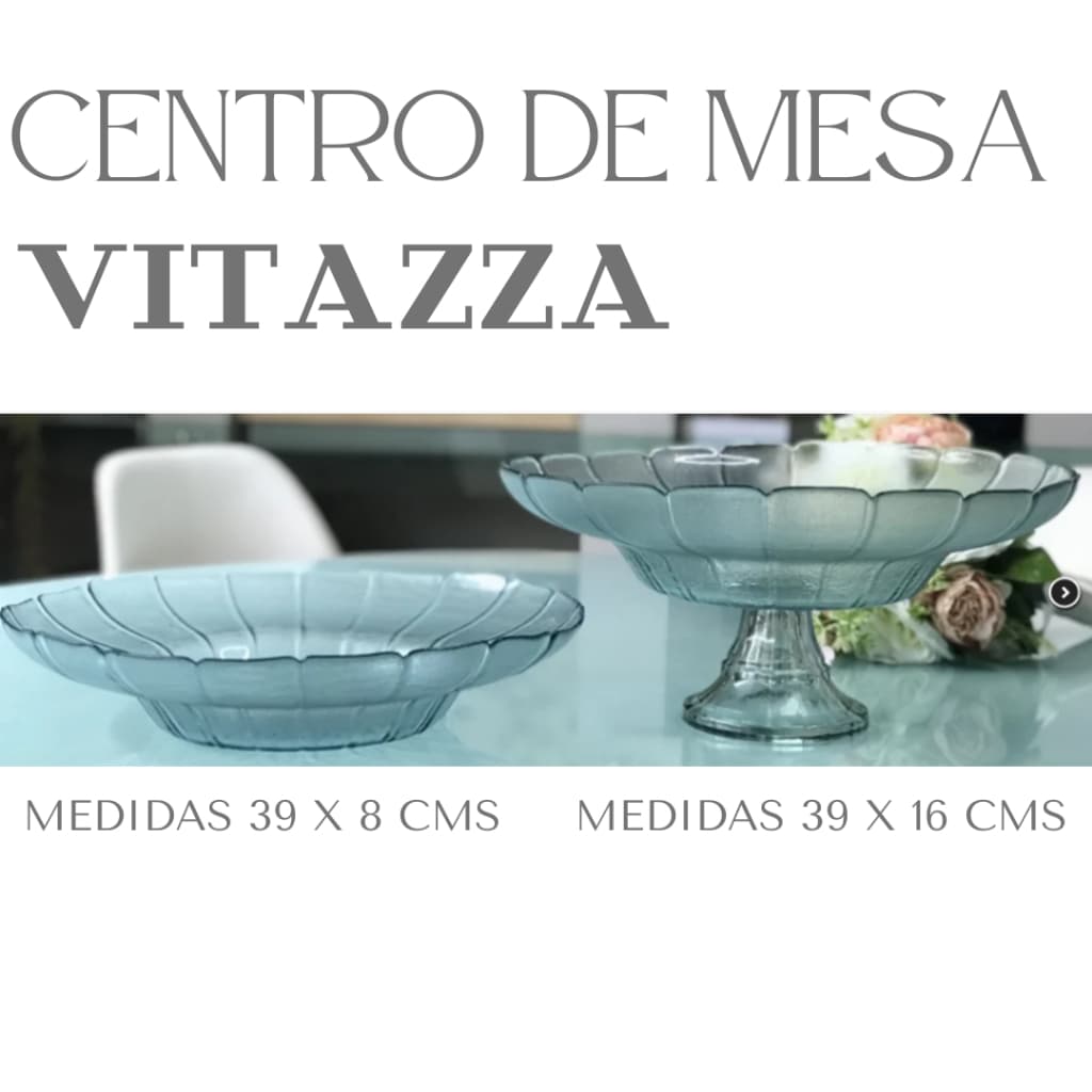 CENTRO DE MESA VITAZZA FRUTEIRA MODELO FLÓRIDA 100% PRODUZIDO COM VIDRO SUSTENTAVEL.