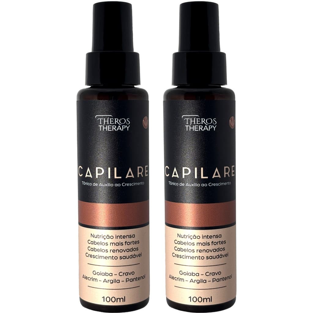 Kit com 2 Tônicos Capilare Theros Therapy Crescimento Antiqueda Capilar