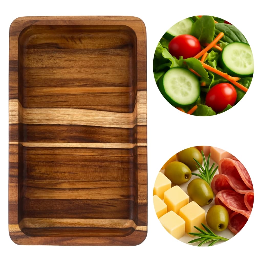 Gamela Bandeja Retangular 23x14 cm Frios Aperitivos Saladeira